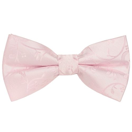 Dusky Pink Polyester Boys' Pre-tied Bow Tie - Ready To Wear, Brand New With Tags