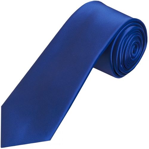 Men's Premium Geometric Pattern Blue Satin Tie