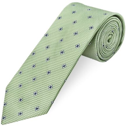 Green Petal Classic Men's Tie