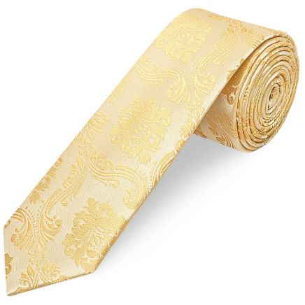 Caramel Paisley Skinny Boys Tie