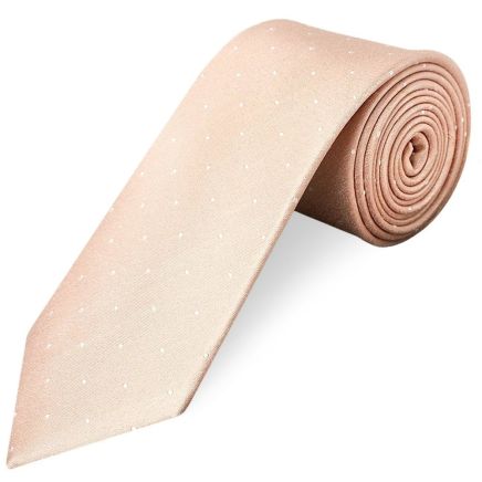 Pink with White Spot Silk Classic Tie