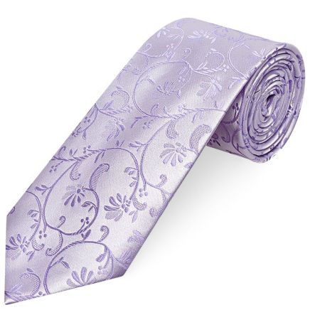 Lavender Floral Classic Men's Tie