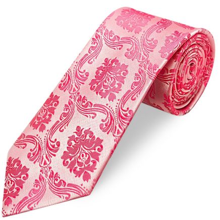 Light Coral Paisley Classic Men's Tie