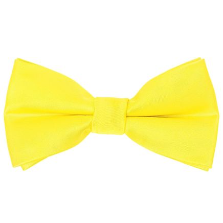 Pre Tied Sunshine Yellow Boys Bow Tie Age 18 Months-3 Years