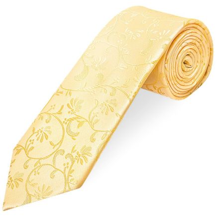 Gold Floral Classic Men's Tie
