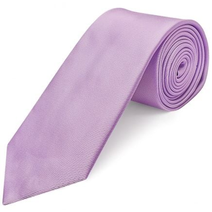 Plain Lilac Satin Classic Men's Tie