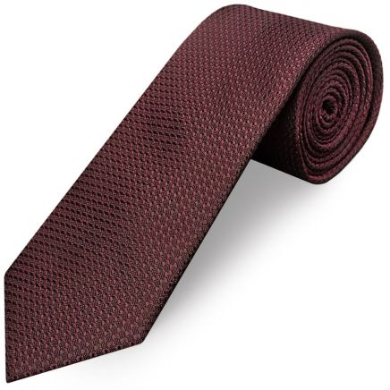 Burgundy Textured Classic Tie
