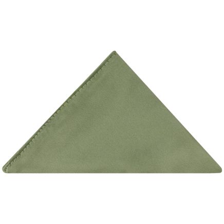 Plain Olive Green Satin Pocket Square