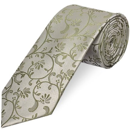 Dusty Sage Floral Classic Men's Tie