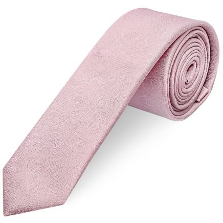 Plain Lilac Pink Silk Skinny Men's Tie