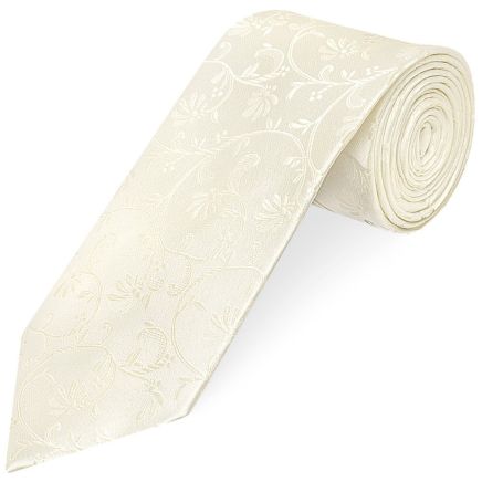 Ivory Floral Classic Men's Tie