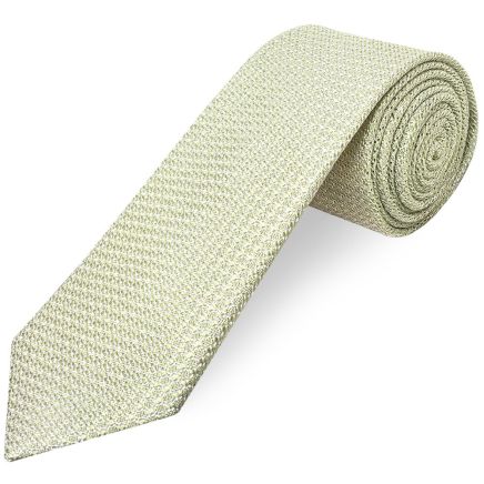 Plain Green Grenadine Silk Classic Men's Tie