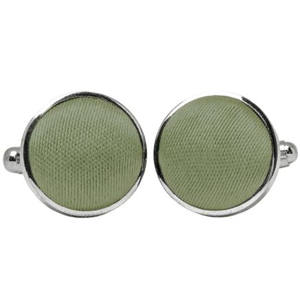 Plain Olive Green Cufflinks