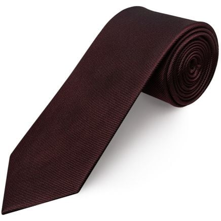 Burgundy Silk Twill Classic Men's Tie