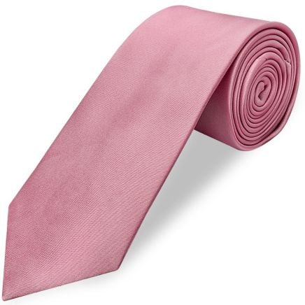 Plain Dusty Pink Satin Classic Men's Tie