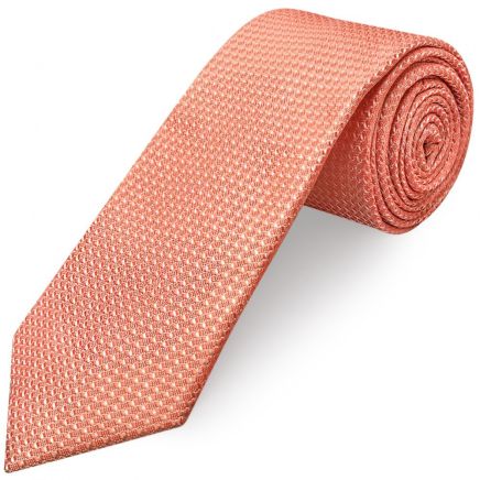 Coral Textured Classic Tie