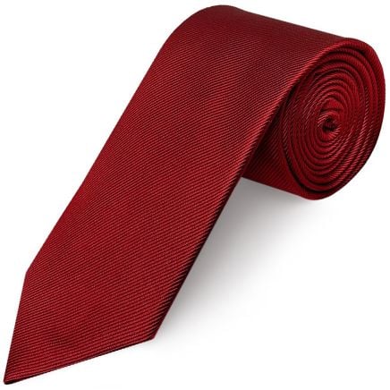 Red Silk Twill Classic Men's Tie