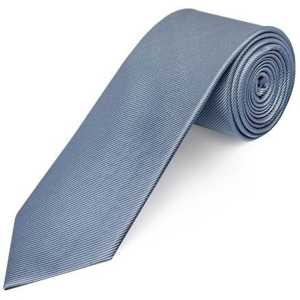 Dusty Blue Twill Classic Silk Men's Tie