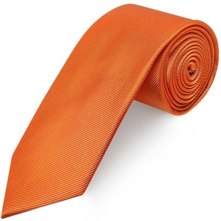 Orange Silk Twill Classic Men's Tie