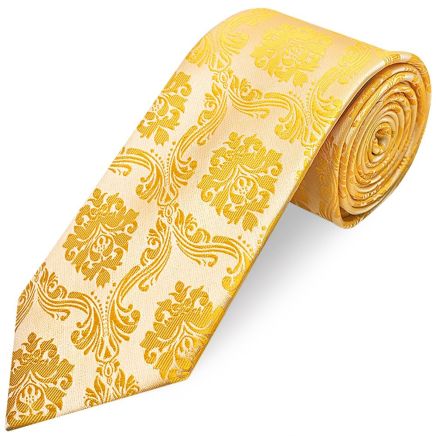 Bright Yellow Paisley Classic Men's Tie