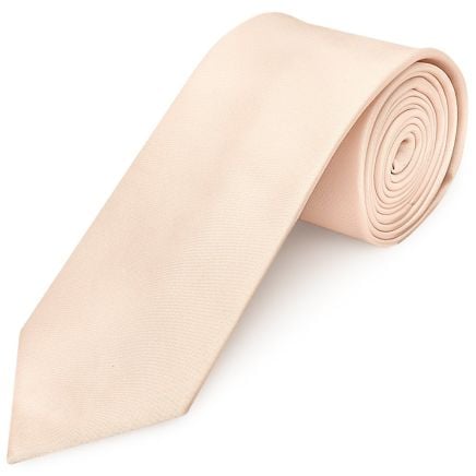 Plain Blush Satin Classic Men's Tie