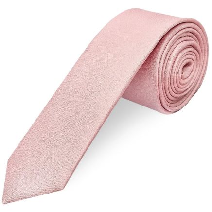 Plain Dusty Rose Silk Skinny Boys Tie