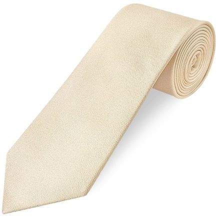 Plain Champagne Silk Classic Men's Tie