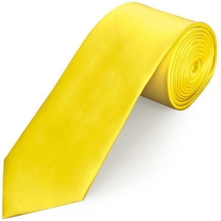 Sunshine Yellow Satin Classic Men's Tie