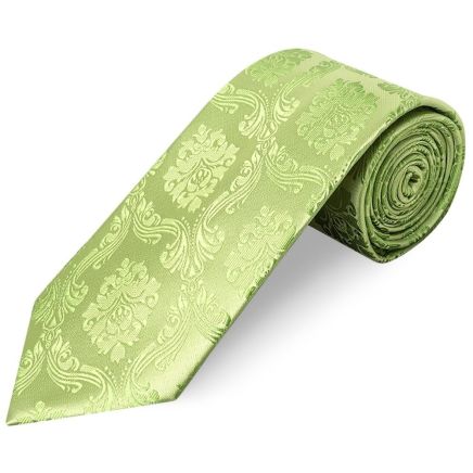 Light Green Paisley Classic Men's Tie