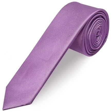 Lilac Silk Twill Skinny Mens Tie