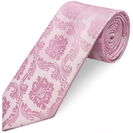 Dusty Pink Paisley Classic Men's Tie