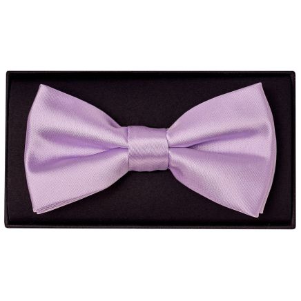 Plain Lilac Hand Made Mens Bow Tie