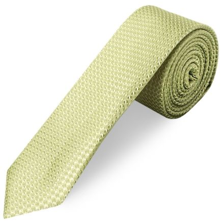 Sage Green Textured Skinny Tie