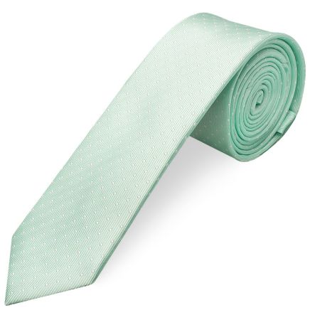 Mint Polka Dot Skinny Boy's Tie