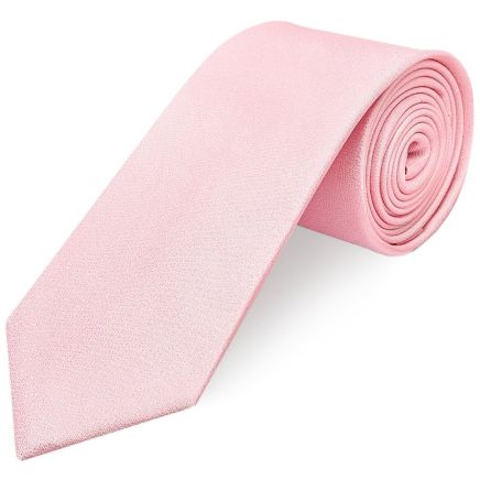 Plain Blush Pink Silk Classic Men's Tie
