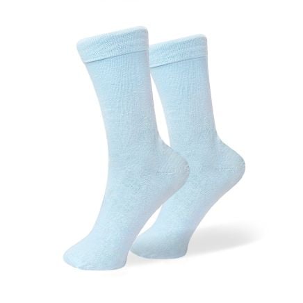Dusty Blue Cotton Socks