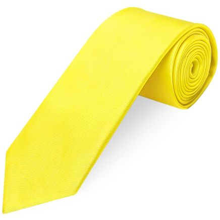 Sunshine Yellow Satin Classic Men's Tie