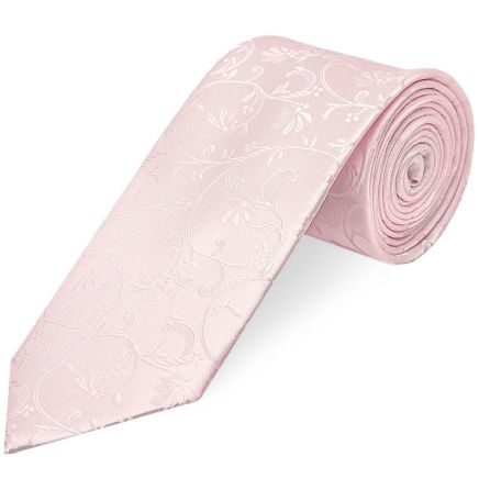 Blush Pink Floral Classic Men's Tie