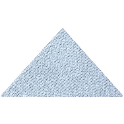 Plain Blue Grenadine Silk Pocket Square