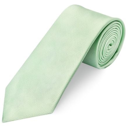 Pale Mint Satin Classic Men's Tie