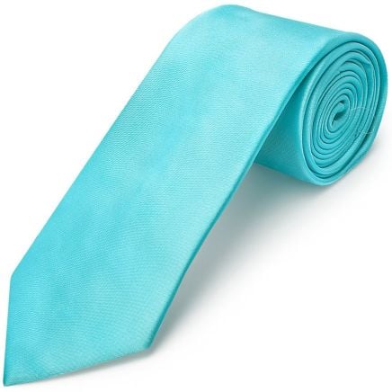 Tiffany Blue Satin Classic Men's Tie