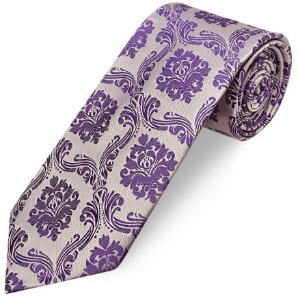 Purple Paisley Classic Men's Tie