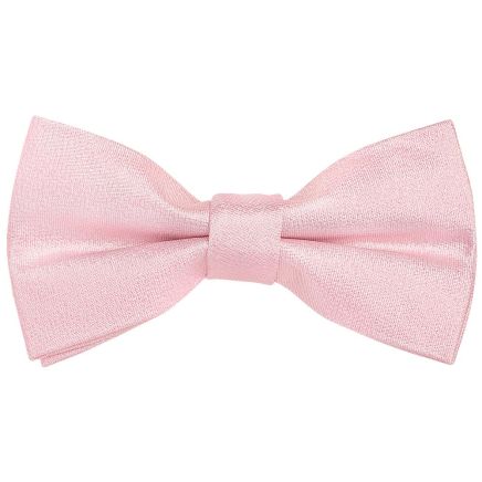 Pre Tied Blush Pink Silk Boys Bow Tie Age 8-11