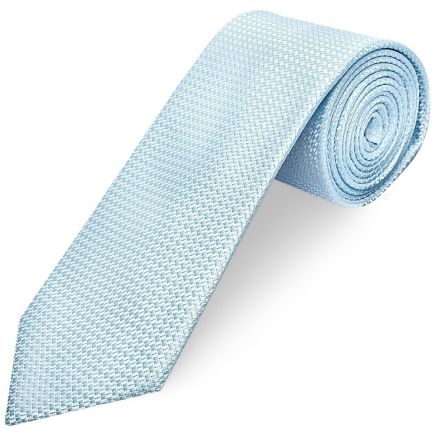 Sky Blue Textured Classic Tie