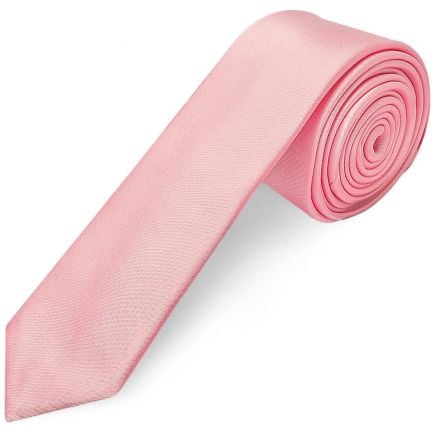 Pink Satin Skinny Men's Tie