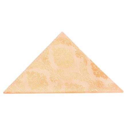 Peach Paisley Pocket Square