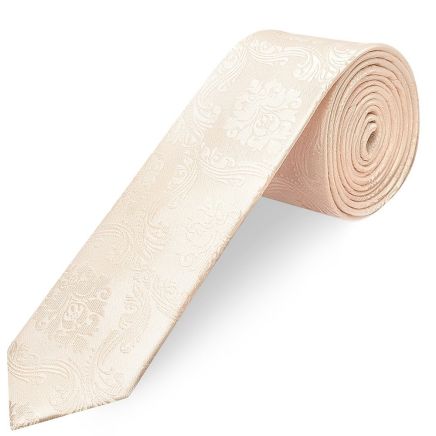 Blush Paisley Skinny Men's Tie
