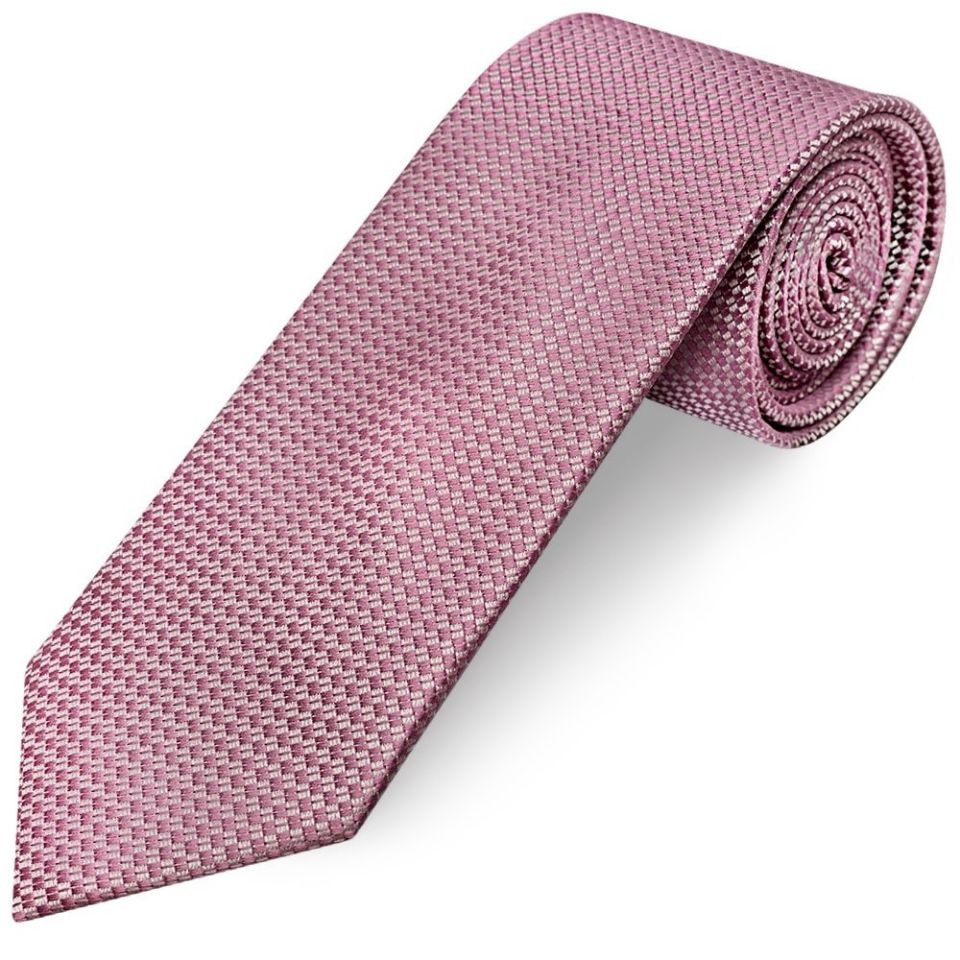 Dusty Pink Textured Classic Tie