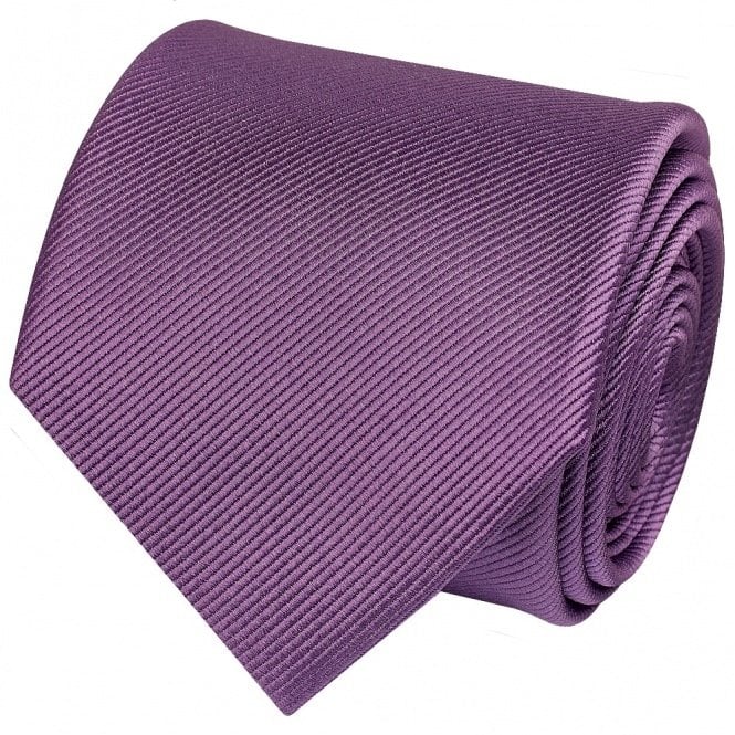 Mauve Silk Twill Classic Men's Tie and Pocket Square Set