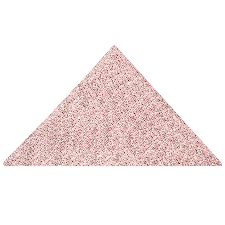 Plain Pink Grenadine Silk Skinny Men's Tie and Pocket Square Set